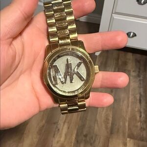 Michael Kors Gold-Tone Logo Watch